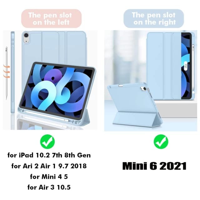 SMART CASE IPAD MINI 6 2021 PENCIL HOLDER FLIP COVER