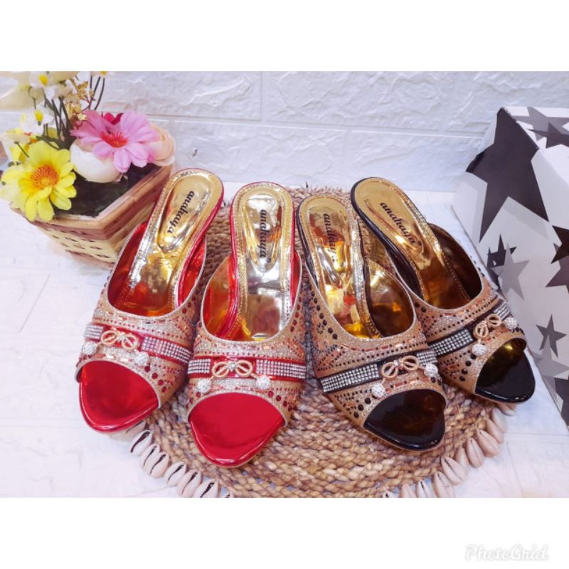 sendal heels pesta 7cm premium