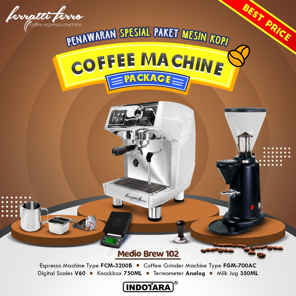 Paket Mesin Kopi Medio Brew 97 - 104