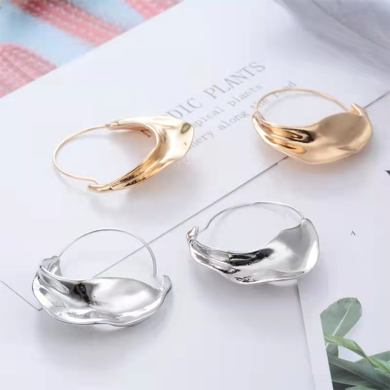 Anting Hoop Wanita Mewah Vintage Korean Style - Hoop Earrings Import