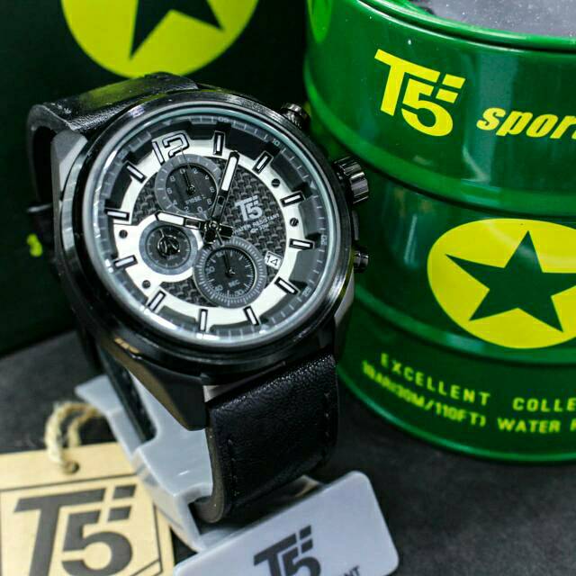 Jam T5 H3704 original chronograph bergaransi free tin box