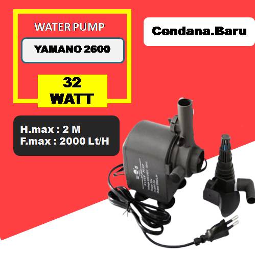 Pompa aquarium filter celup yamano sp 2600 32 watt 2000 liter per jam