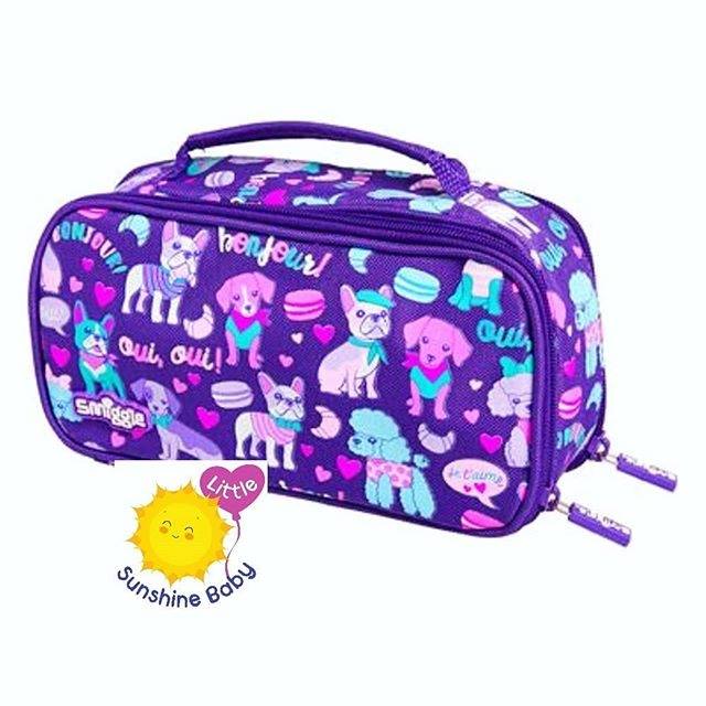 

Smiggle Pencil Case Doggie Purple Double Zipper Ori - Tempat Pensil Smiggle
