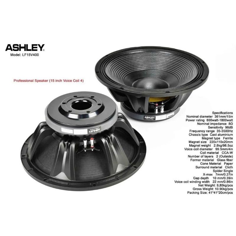 speaker Ashley 15 v400