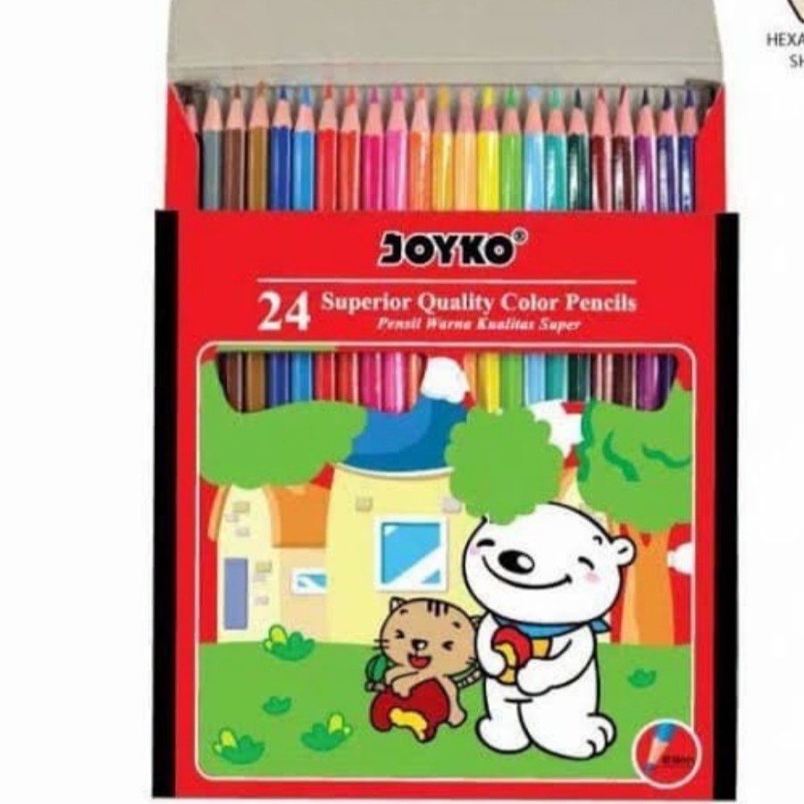 Pensil Warna JOYKO 24 Warna Panjang