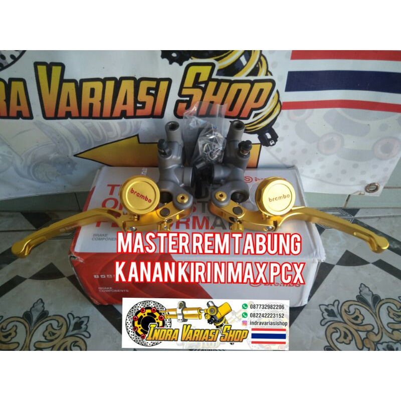 master rem brembo 2 tabung plus stut hidrolik