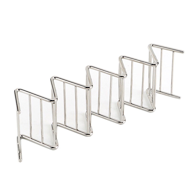 Rak Stand Holder Taco Makanan Meksiko 1-4 Slot Bahan Stainless Steel