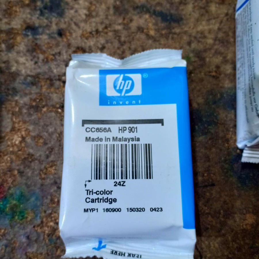 Tinta Cartridge hp 901 Color Tanpa dus loosepak original