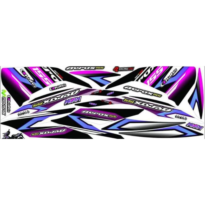 Striping Aerox 155 Variasi Yamaha Sticker Stiker Skotlet Lis Motor Lis Body Lis