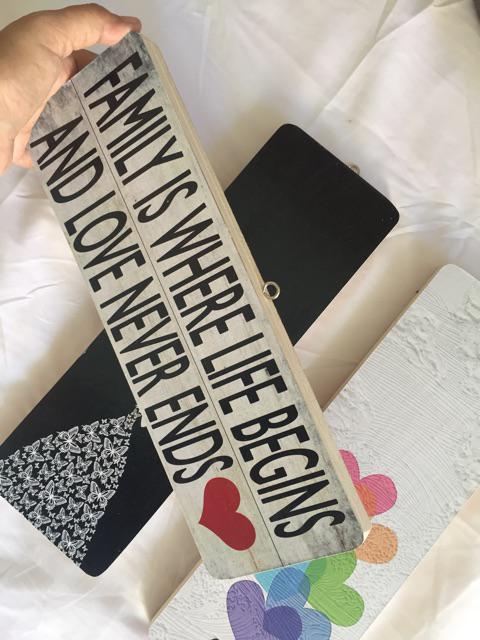 Dekorasi Dinding Scandinavian/poster Kayu / Ukuran 10x30cm / Black Butterfly