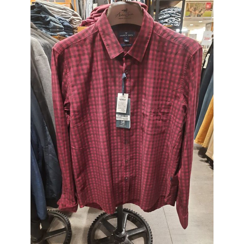 Kemeja Flanel Casual ANDREW SMITH NEW ARRIVAL