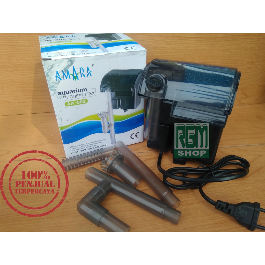 Amara AA 502 AA502 hanging filter gantung hang on aquarium aquascape murah