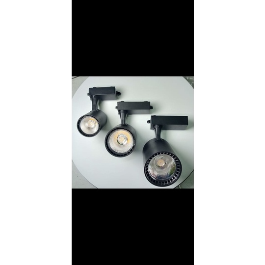 Lampu tracklight LED lampu spot light 10watt lampu trek Sinar : 3000k warm white Base : trek rell