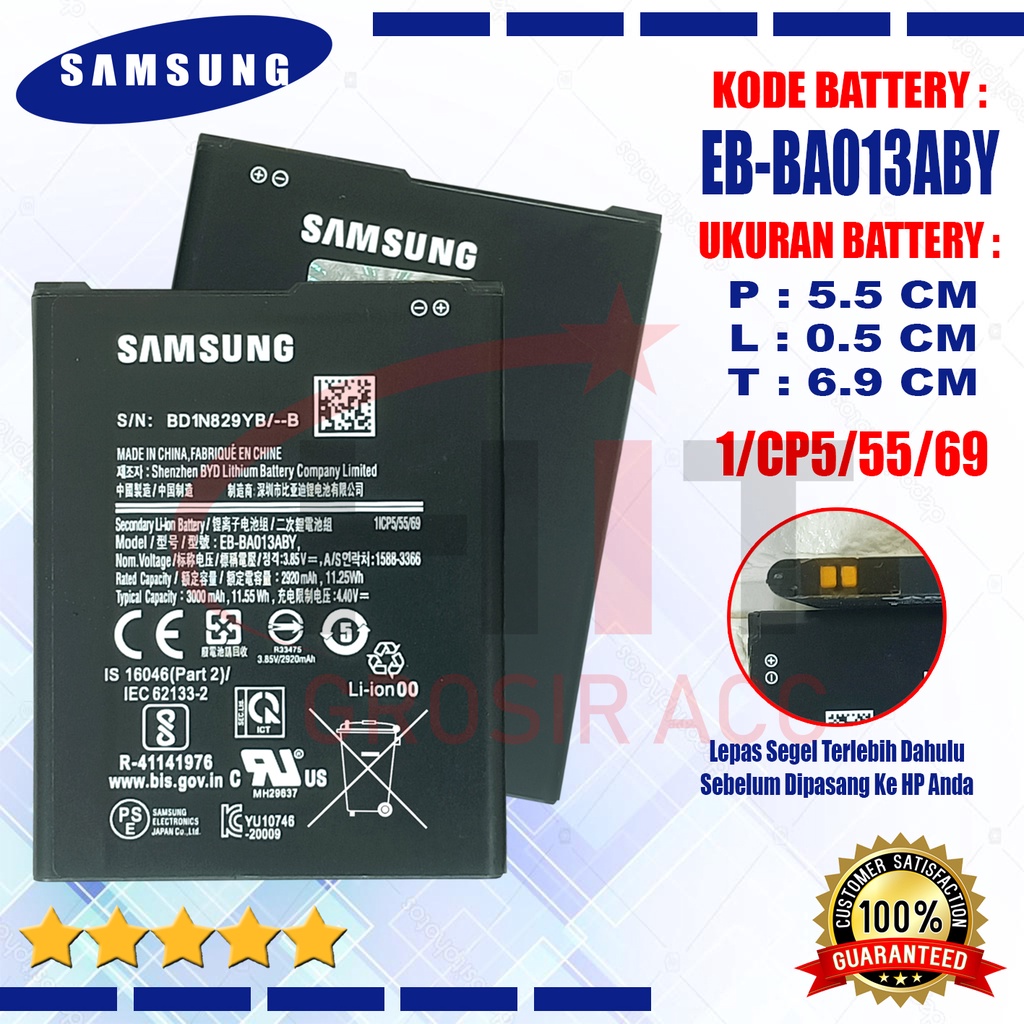 Battery Baterai For Samsung Galaxy A01 Core Kode EB-BA013ABY