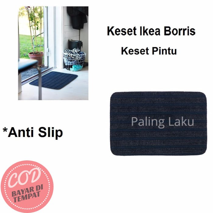 Jual Keset Kaki Anti Slip - Keset Pintu Murah Terbaik Ikea Borris Ready Stok
