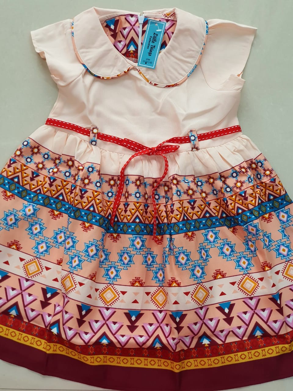 Dress Anak Simple Motif Batik Etnik Modern Pesta Couple