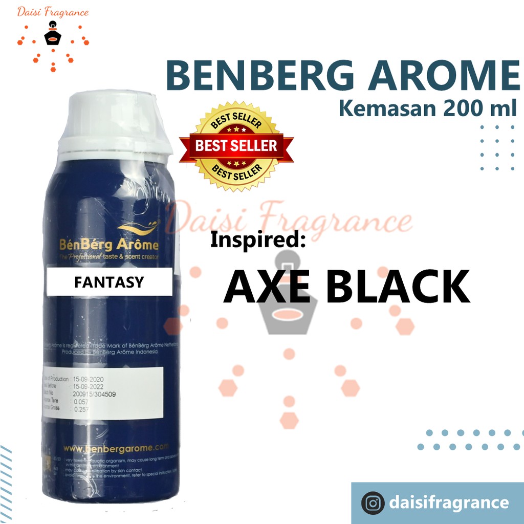 BIBIT PARFUM MURNI BENBERG AROME 200ml SEGEL AXE BLACK | PARFUM | PARFUME | UNISEX  | BEST SELLER