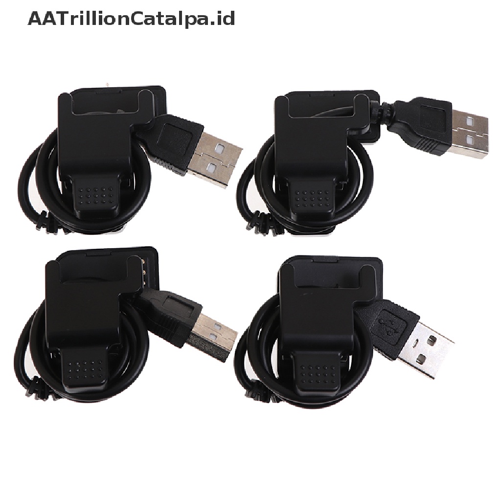 (AATrillionCatalpa) Tw64 68 Kabel Charger USB Universal Warna Hitam Untuk Smartwatch