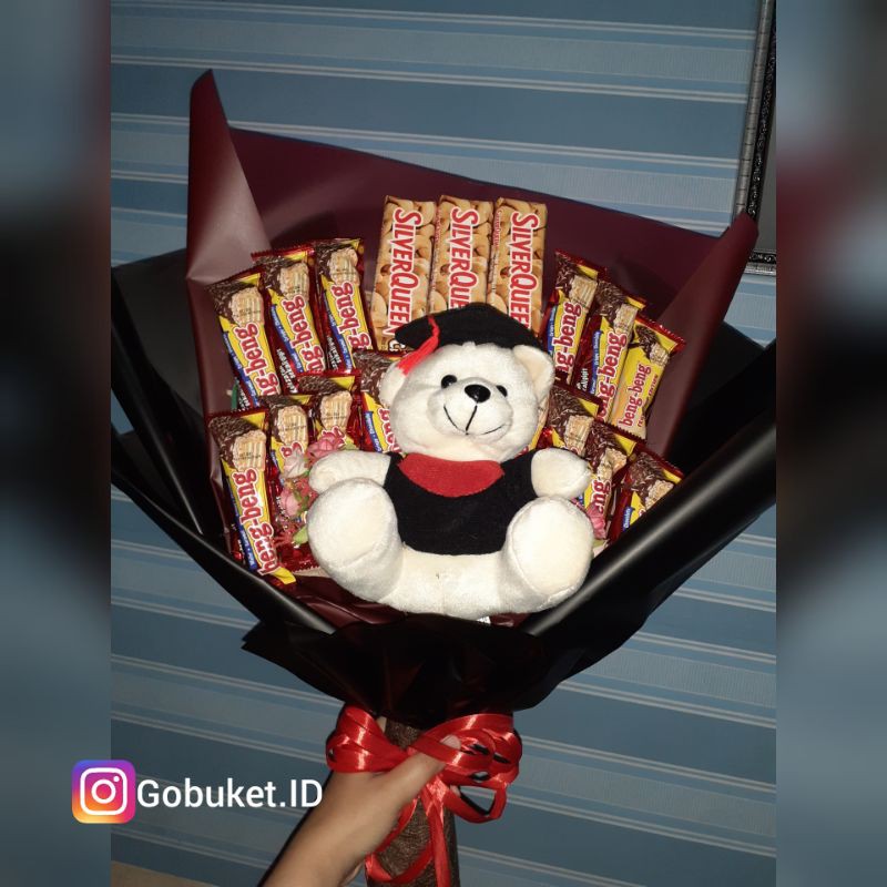 

Buket snack boneka wisuda