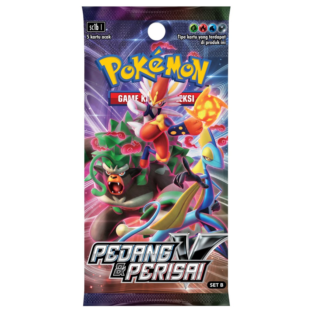 Pokemon TCG Indonesia V6 Set B Box Pedang & Perisai 80035