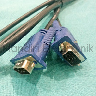 Kabel VGA 1,5M - VGA 1,5 Meter Male to Male - VGA 1,5 M Digital High Quality
