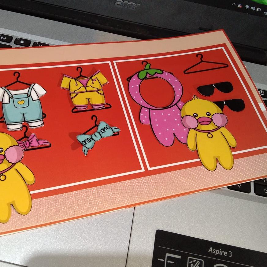 『Bisa COD』 Bebek Viral Paperduck Mainan Edukasi Strawberry House ?