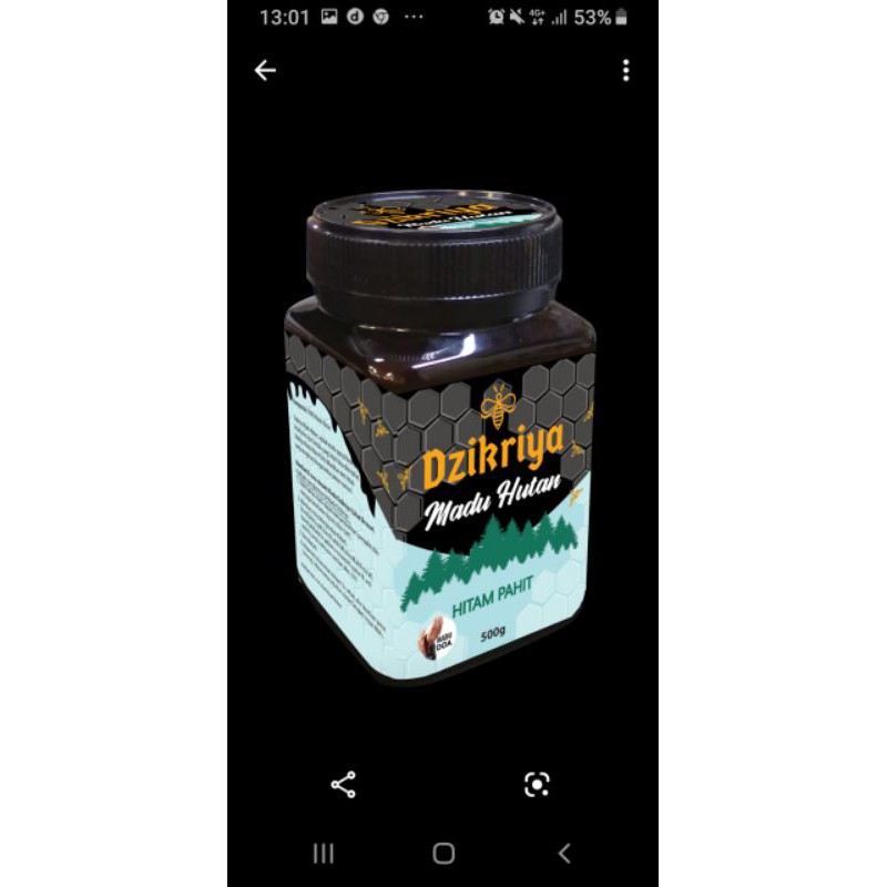 

Madu Dzikriya madu hutan hitam pahit
