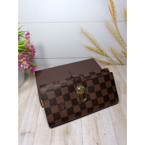 Dompet Lv Wanita Model Sodok Terbaru Import Free Box