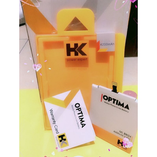 NEW  HK BN34 BATRE XIAOMI REDMI 5A BN 34 BATERAI DOUBLE POWER HK OPTIMA