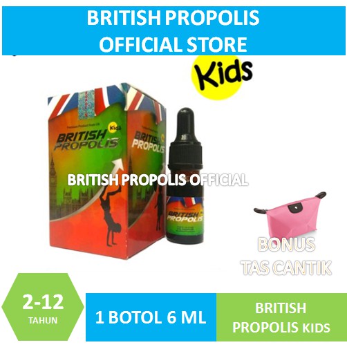 BRITISH PROPOLIS FOR KIDS | KHUSUS ANAK | VITAMIN ANAK NUTRISI OTAK KEKEBALAN TUBUH KESEHATAN ANAK