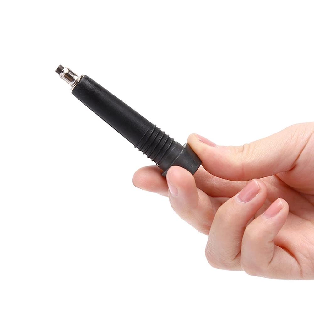 Lanfy Tongkat Berjalan Tip Outdoor Camping Tungsten Nordic Hitam Hiking Alpenstock