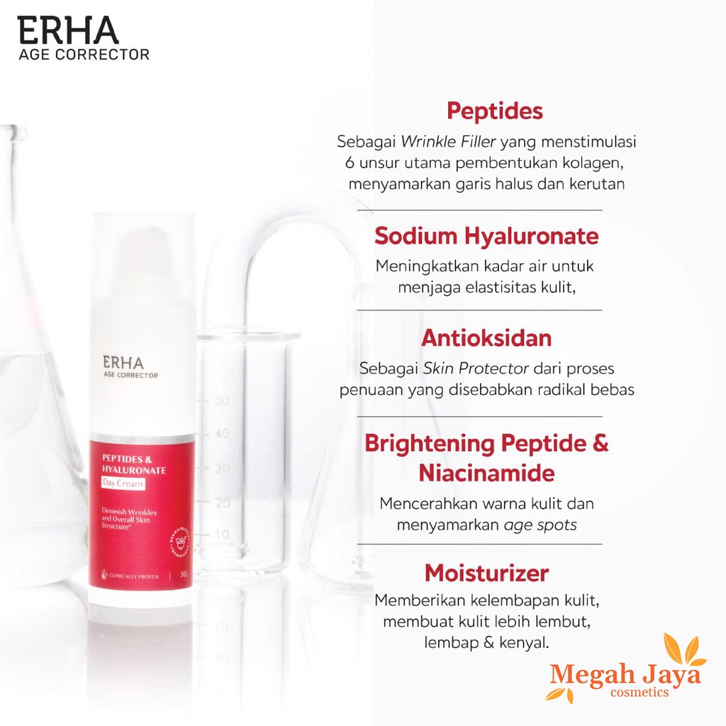 ERHA AGE CORRECTOR PEPTIDES &amp; HYALURONATE DAY CREAM 30 GR @MJ