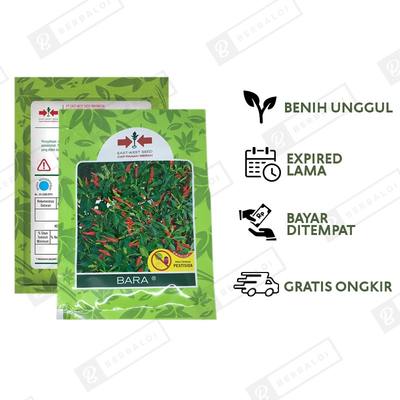 COD Bara Benih Cabe Cabai Rawit Dataran Rendah-tinggi 3200 Butir