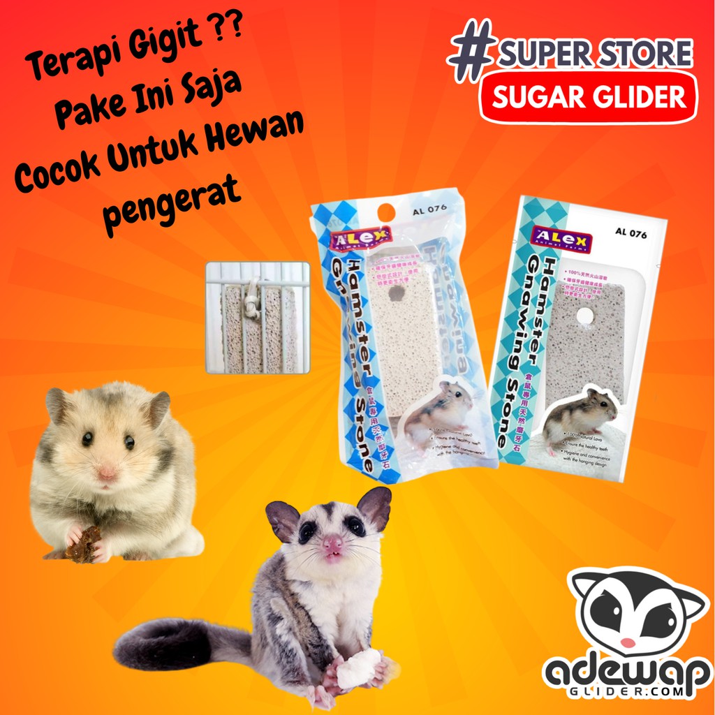 ADEWAP GLIDER Batu Terapi Gigitan Gnawing Stone Sugar Glider