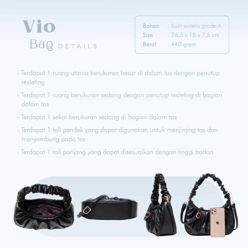 VIO BAG JIMS HONEY ORI TAS SELEMPANG WANITA IMPOR SLING HAND TOTE JIMSHONEY FASHION CEWEK KOREA MURAH