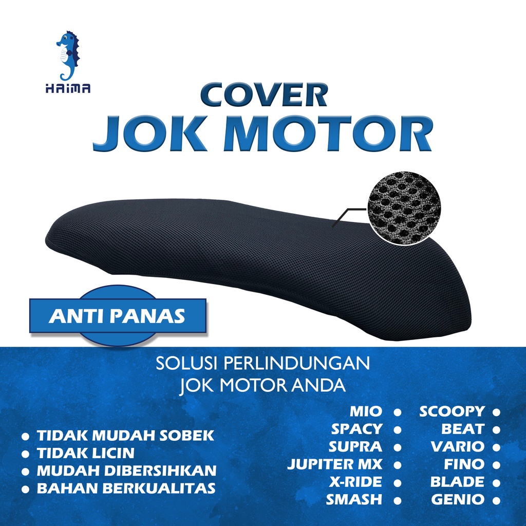 Jual Sarung Jok Motor/Cover Jok Motor Jaring Anti Panas & Waterproof
