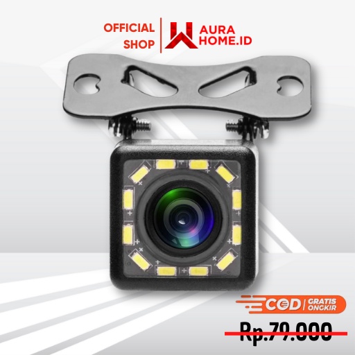 Kamera Belakang Mobil Car Rearview 12 LED Nightvision / Kamera Belakang Mobil Full HD Anti Air / Kam