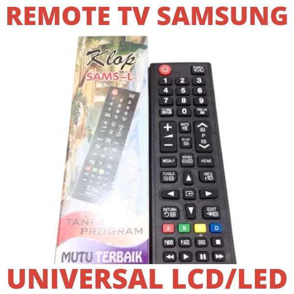 REMOTE TV SAMSUNG KLOP SAMS-L UNIVERSAL REMOT TIVI TIPI TEVE RIMOT RIMOTE TABUNG LED LCD PLASMA