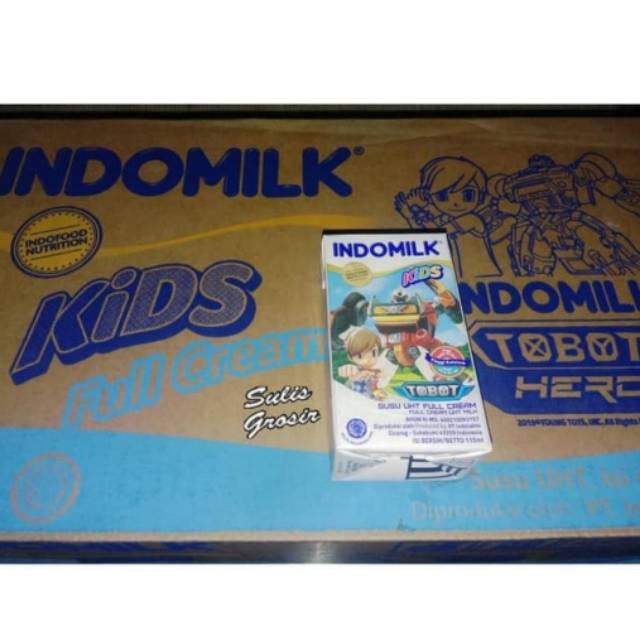 

Susu uht indomilk kids 125 ml full cream 1 karton isi 40 pcs