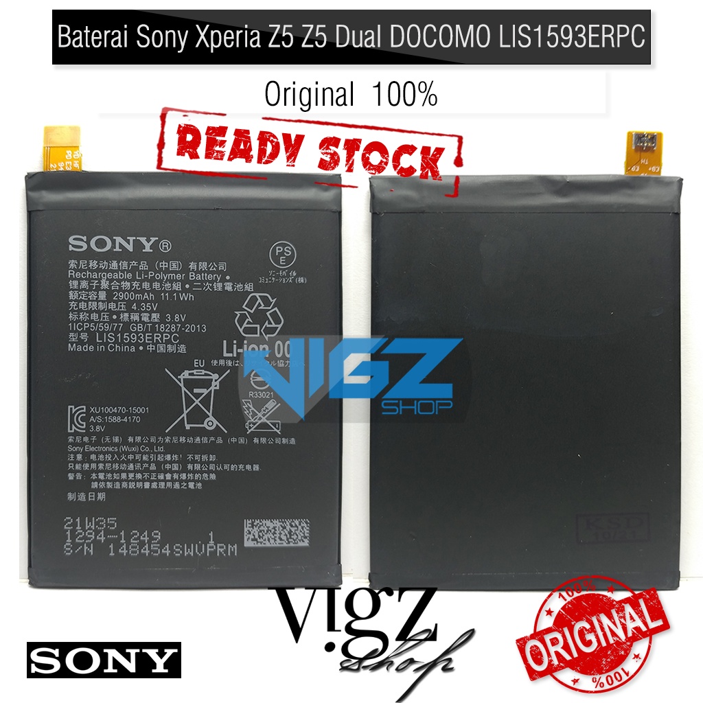 Baterai Sony Xperia Z5 Z5 Dual DOCOMO LIS1593ERPC Original 100%