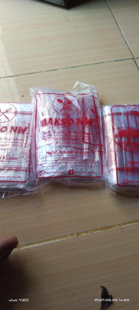 Sablon Plastik Bening Pp/pe Ukuran 18x35cm & Pp 18x30 Tebal 0.3