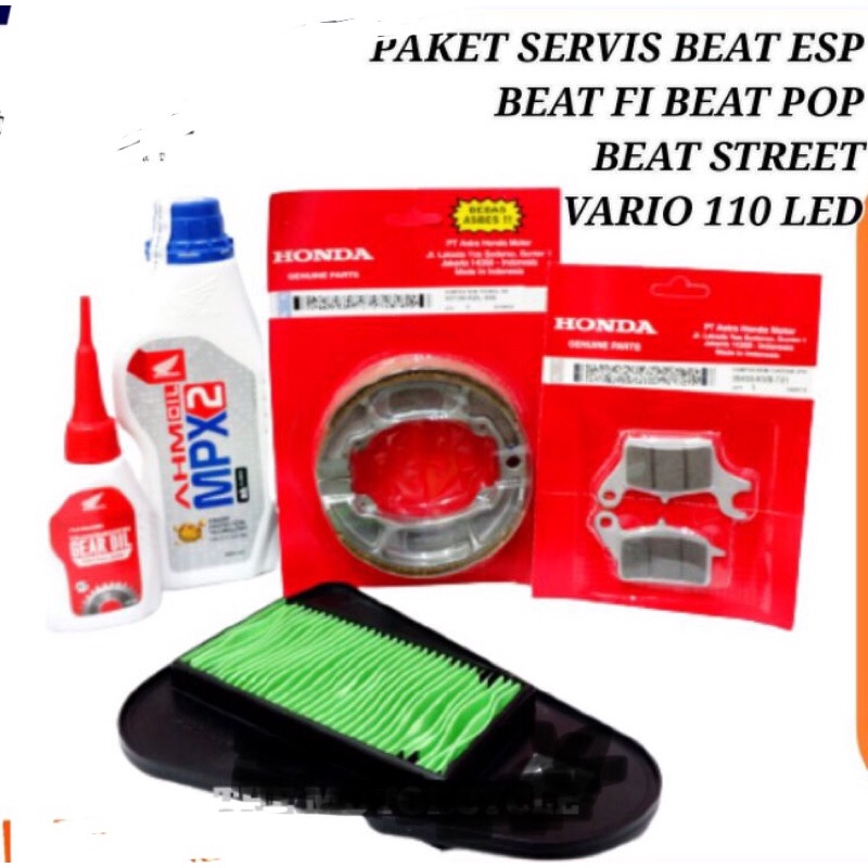 PAKET SERVIS RINGAN BEAT FI SCOOPY FI VARIO 110 LED K16