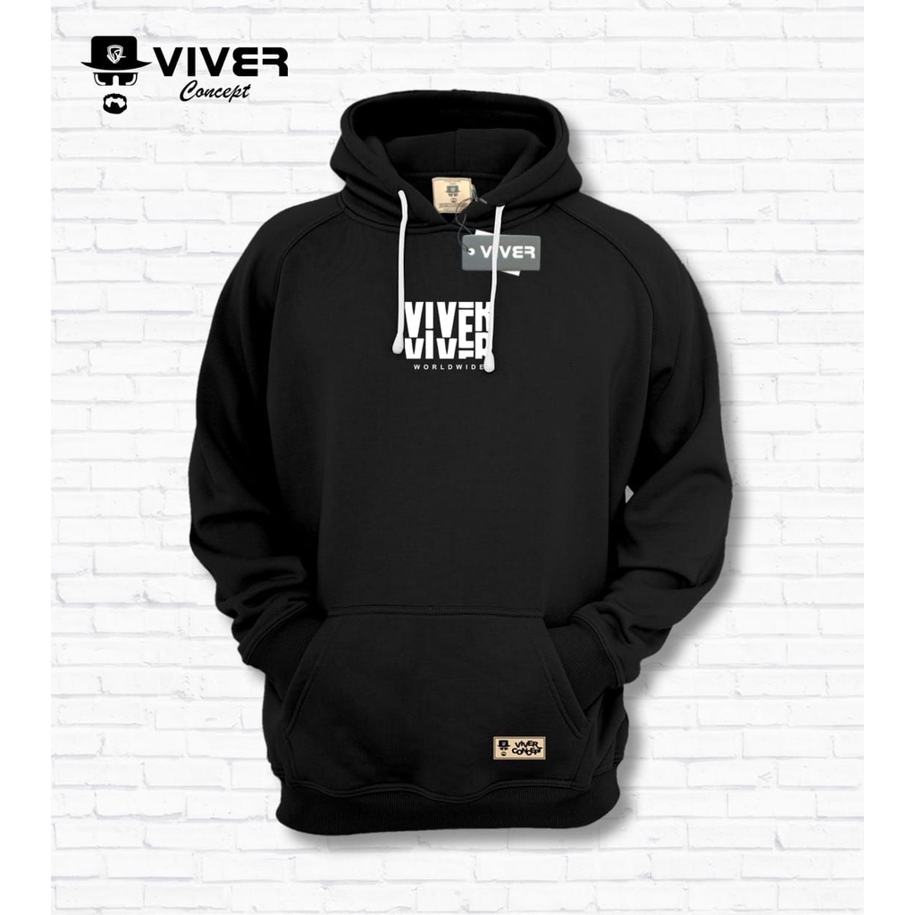 Jaket Sweater hoodie Pria Distro Original VIVER CONCEPT Jeket Hodie Cowok Ukuran L Dan XL bigsize Over Sized