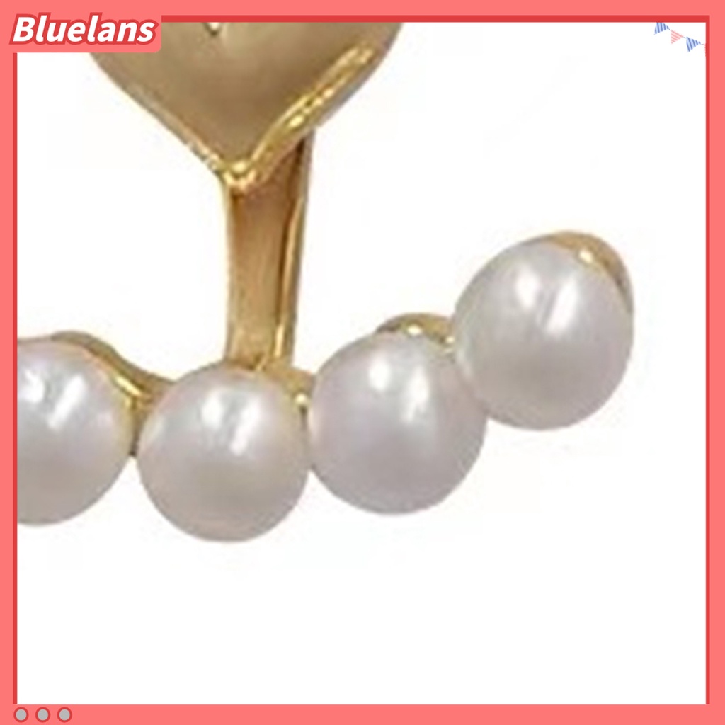 1 Pasang Anting Stud Mutiara Tiruan Bahan Alloy Untuk Aksesoris