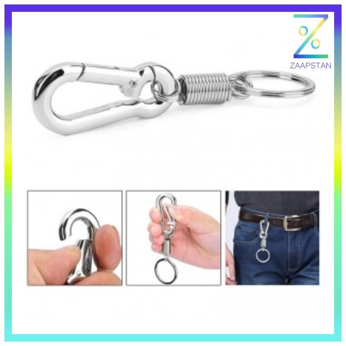 Ourpgone Karabiner dengan Per Stainless Steel - LC-1118-6 - Black