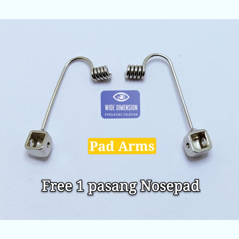 Tungkai Kacamata Pad Arm Guard Arms Akar Nosepad Stainless Tanam Nosepad Planting Pad Arm