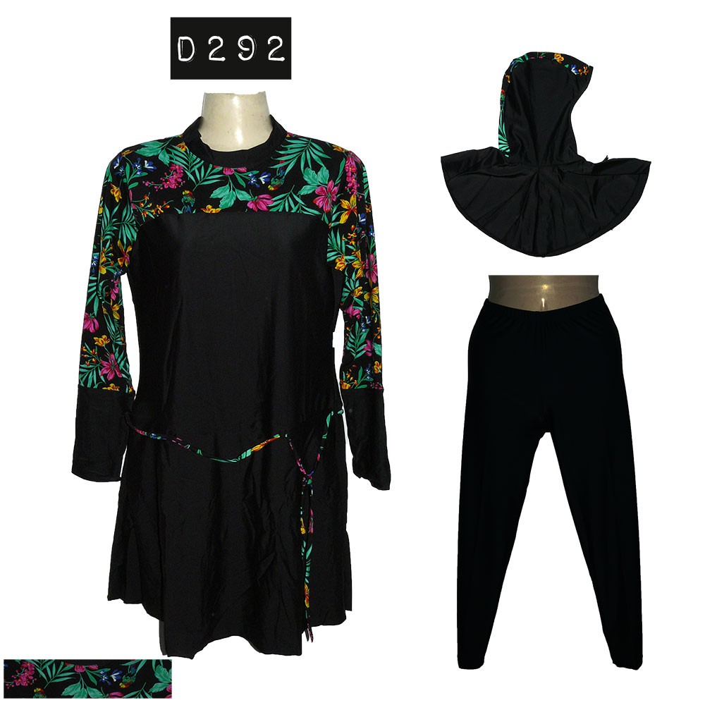 BAJU RENANG MUSLIMAH MOTIF