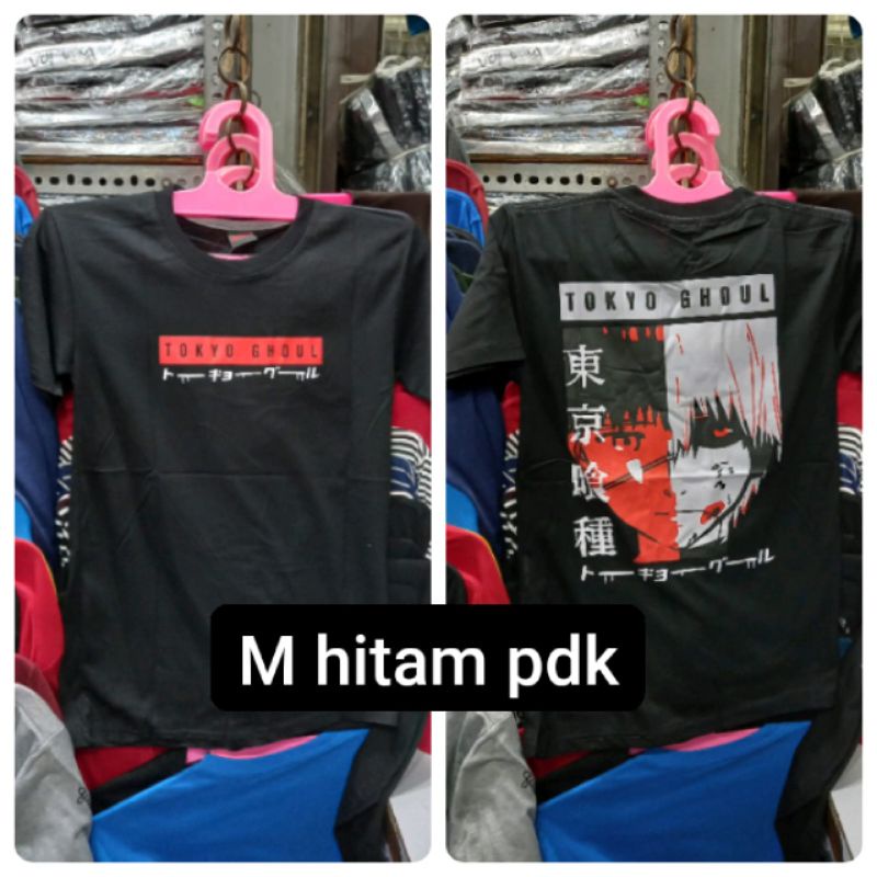 Kaos anak Tokyo Ghoul hitam tanggung murah ready