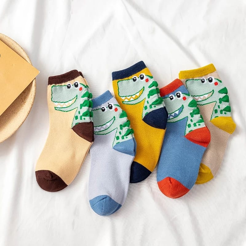 Kaos Kaki Karakter Dino Anak Socks