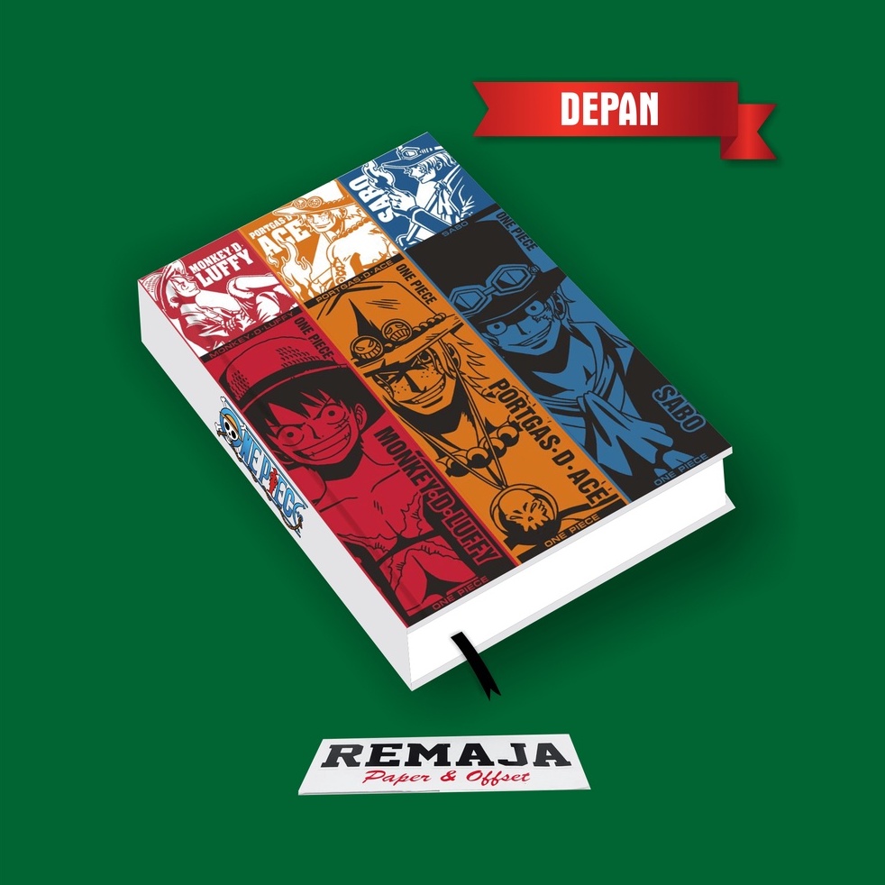 

Pocket Book/Notebook Hardcover One Piece BROTHERS 2 A6&A5 / Buku Tulis Catatan Notes